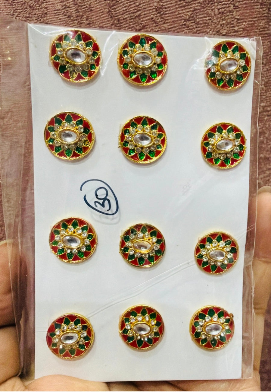 Laddu earrings one pair