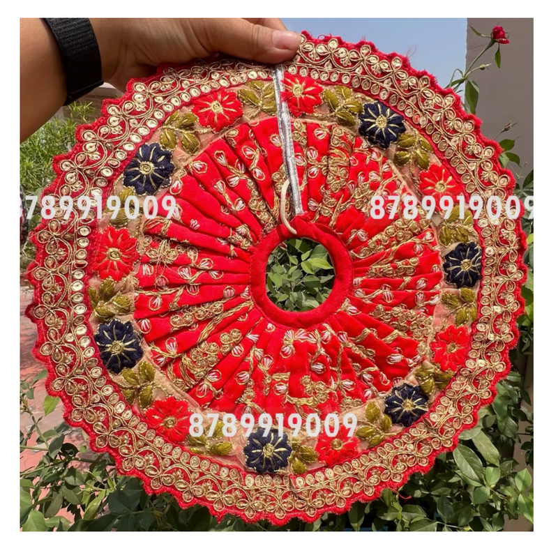 Red festive poshak 12 inch 6 number